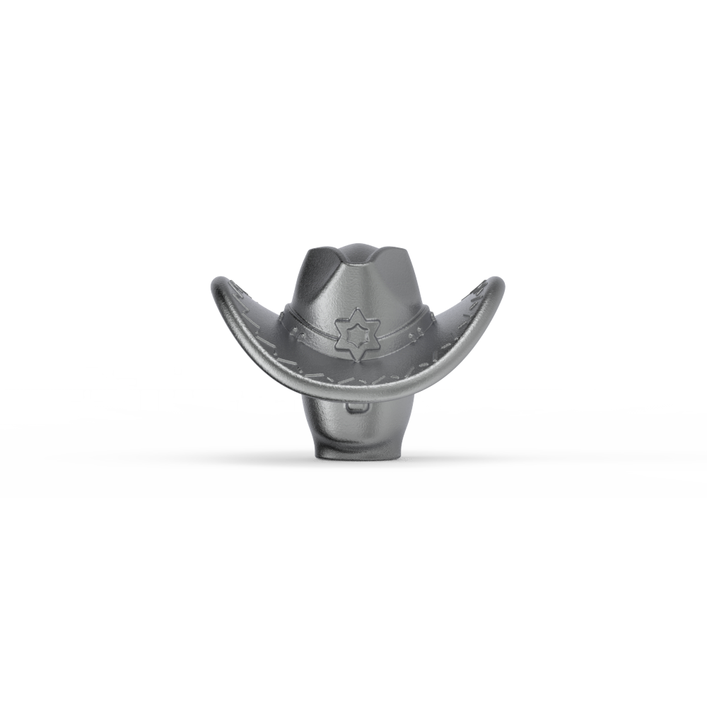 Yapışmaz tencere seti paslanmaz çelik Benzersiz kapüşonlu kovboy döküm tencere kapağı düğmesi Kovboy şapkası düğmesi