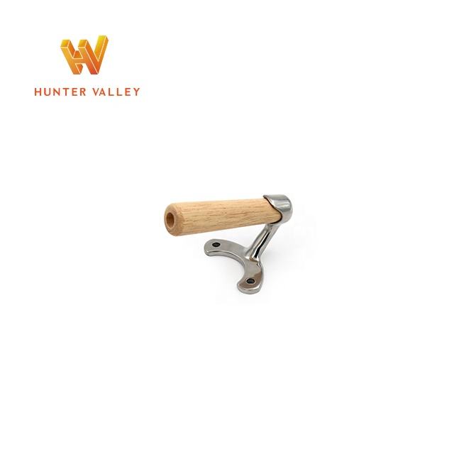 Hunter Valley Döküm Tencere Donanımı Özel Metal Paslanmaz Çelik Kapak Kulak ve ahşap Kapak Kulak ahşap saplı kapak kolu